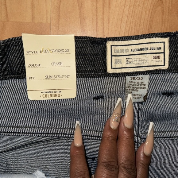 👖🌝ALEXANDER JULIAN SLIM STRAIGHT VINTAGE BRAND 🔥& WORK WEAR JEANS SIZE 36x32 - Picture 8 of 10